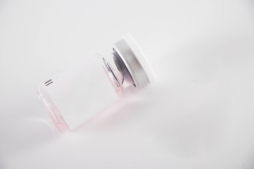 Botox medicine bottle on a white background