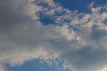 A flock of little clouds, Beautiful photo of clouds in the blue sky