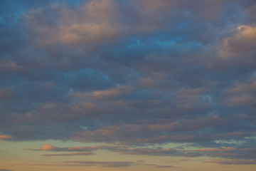 A flock of little clouds, Beautiful photo of clouds in the blue sky