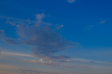 A flock of little clouds, Beautiful photo of clouds in the blue sky