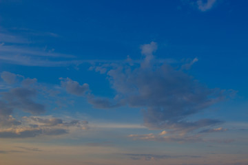 A flock of little clouds, Beautiful photo of clouds in the blue sky