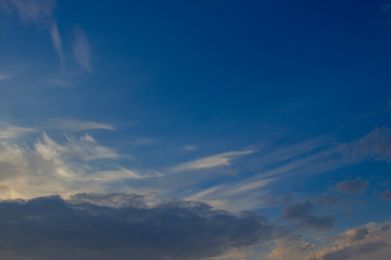Fototapeta na wymiar A flock of little clouds, Beautiful photo of clouds in the blue sky