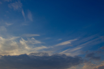A flock of little clouds, Beautiful photo of clouds in the blue sky