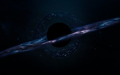First image of black hole. Wormhole in deep space. Messier 87. Elements of this image furnished by...