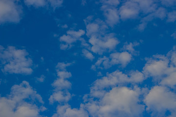 A flock of little clouds, Beautiful photo of clouds in the blue sky