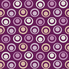 Obraz na płótnie Canvas Seamless abstract geometric pattern with the image of rings and circles.