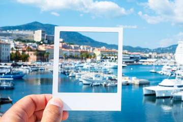 Port of Ajaccio, in Corsica, France - obrazy, fototapety, plakaty
