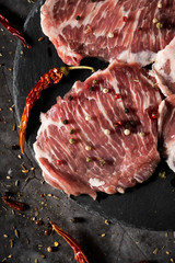 secreto iberico, pork cut from spanish iberian pig.