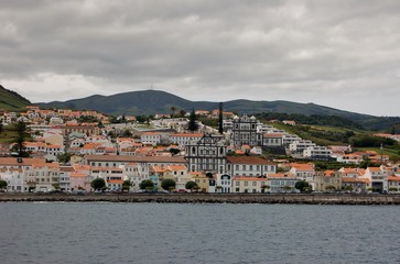 Fototapeta na wymiar Paisagem da Horta, ilha de Faial, Açores, Portugal