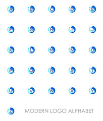 Letter alphabet logo template