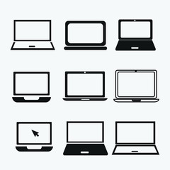 PC Icon on grey background.