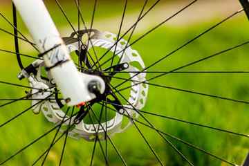 Close up of a Mountain Bike Disk Brake