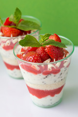 strawberries with whipped cream