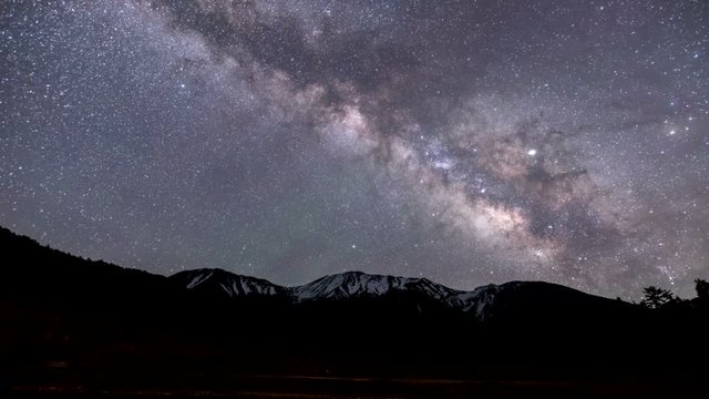 御嶽山に昇る天の川Timelapse-DF固定版