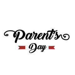 Fototapeta na wymiar Happy Parents Day Greeting Card Vintage Vector Template Design Background Illustration
