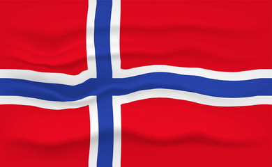 Naklejka premium Flag of Norway
