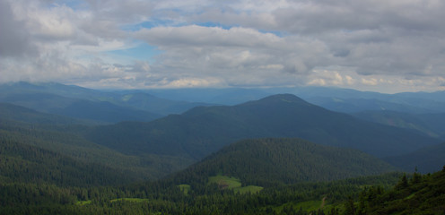 Hiking with a tent through Petros to Hoverla, Lake Nesamovite, Mount Pop Ivan Observatory.