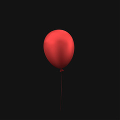 Empty red balloon