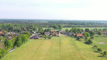 village with the houses