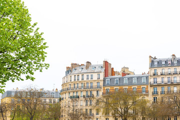 Naklejka premium old fashioned paris france - with space for text or image