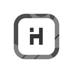 Obraz premium Initial Letter Logo H Template Vector Design