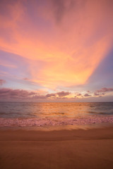 Obraz premium Sunset on the beach in Thailand