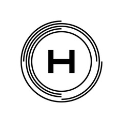 Initial Letter Logo H Template Vector Design