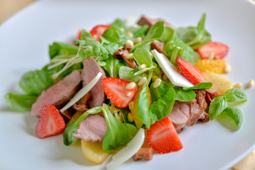 fresh salad on a plate