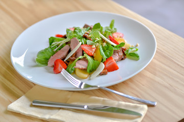 fresh salad on a plate