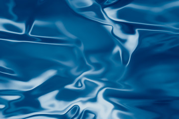 . Blue liquid shiny background.