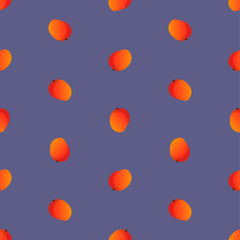 Mango Pattern with a beautiful flat background