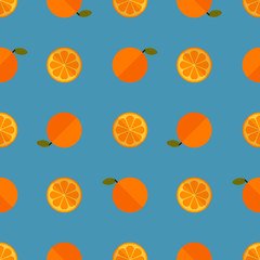 Orange Pattern with a beautiful flat background