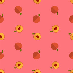 Pear Pattern with a beautiful flat background