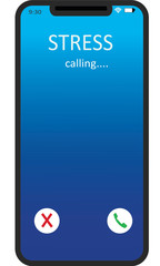 An illustration of stress calling on a mobile