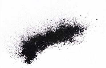 charcoal isolated on white background