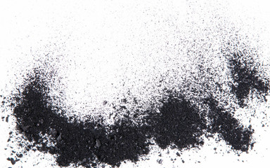 charcoal isolated on white background