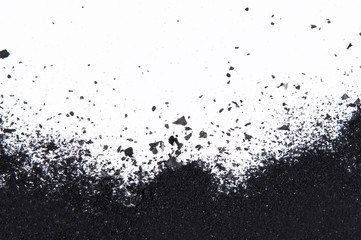 charcoal isolated on white background