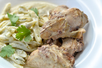 chicken with rice and vegetables