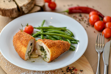 grilled chicken with vegetables