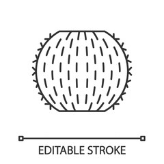 Barrel cactus linear icon