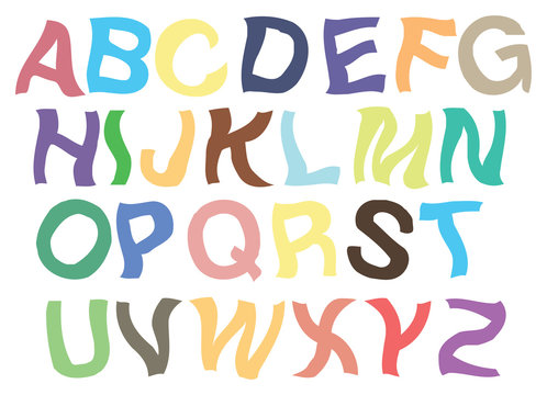 Trembling Alphabets Vector Font Design