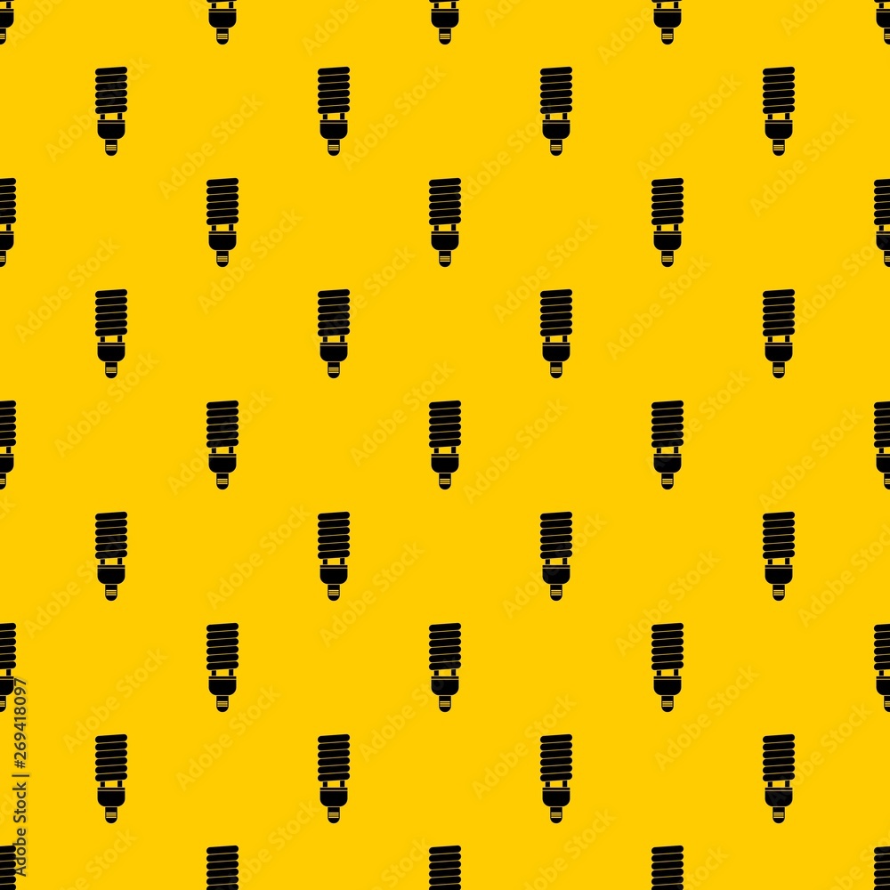 Poster fluorescent bulb pattern seamless vector repeat geometric yellow for any design