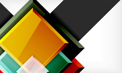 Colorful square and rectangle blocks background