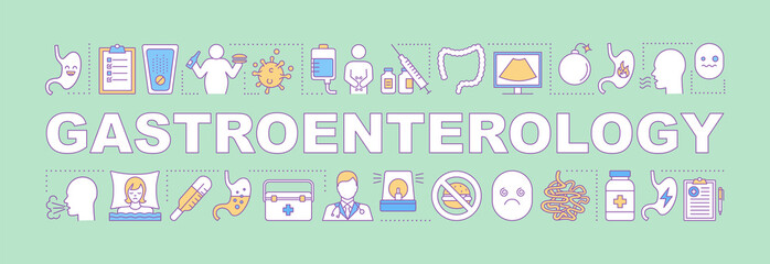 Obraz premium Gastroenterology word concepts banner