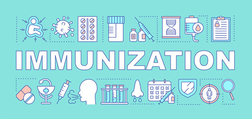 Immunization word concepts banner