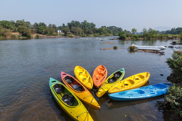 Boats for river kayaking 