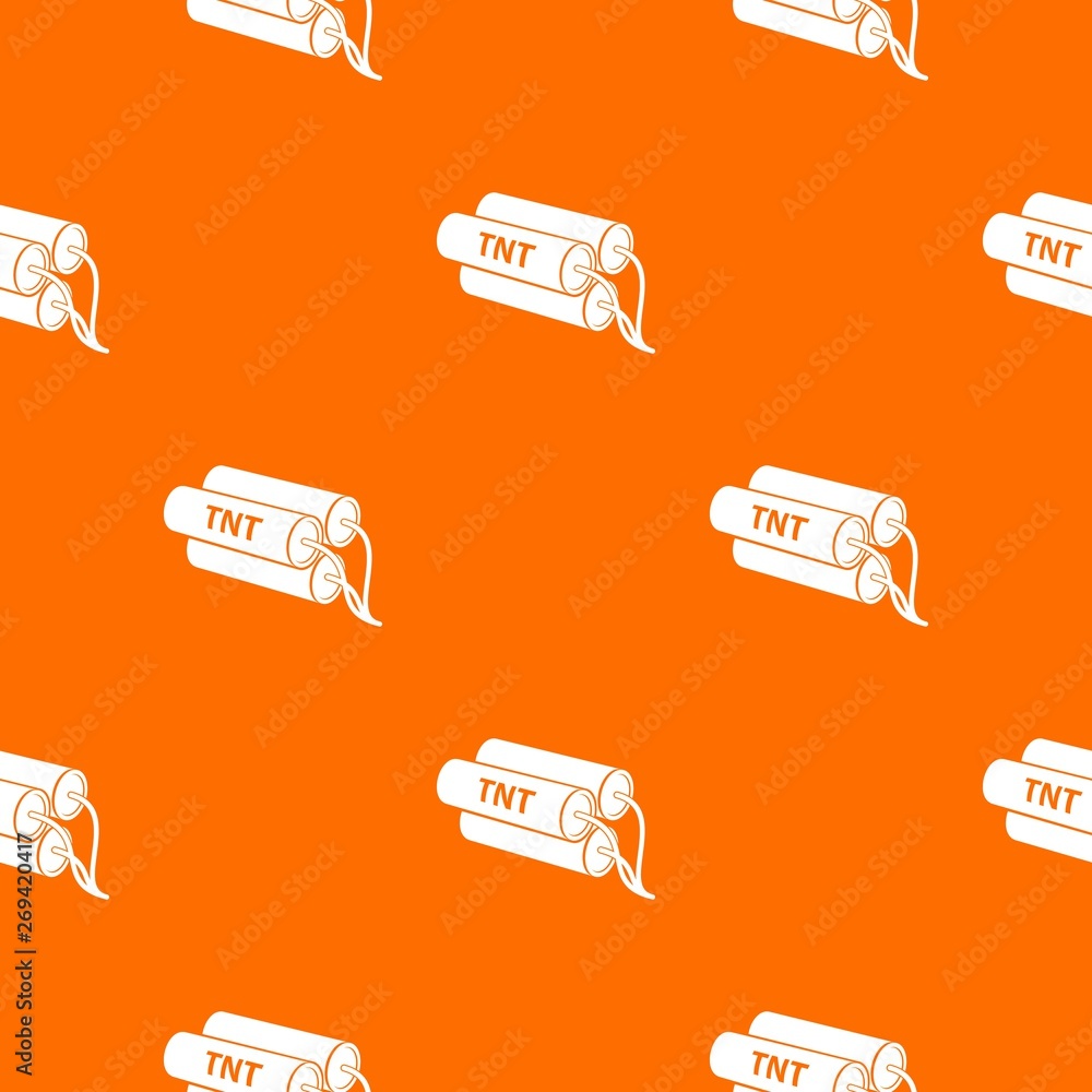 Poster tnt pattern vector orange for any web design best