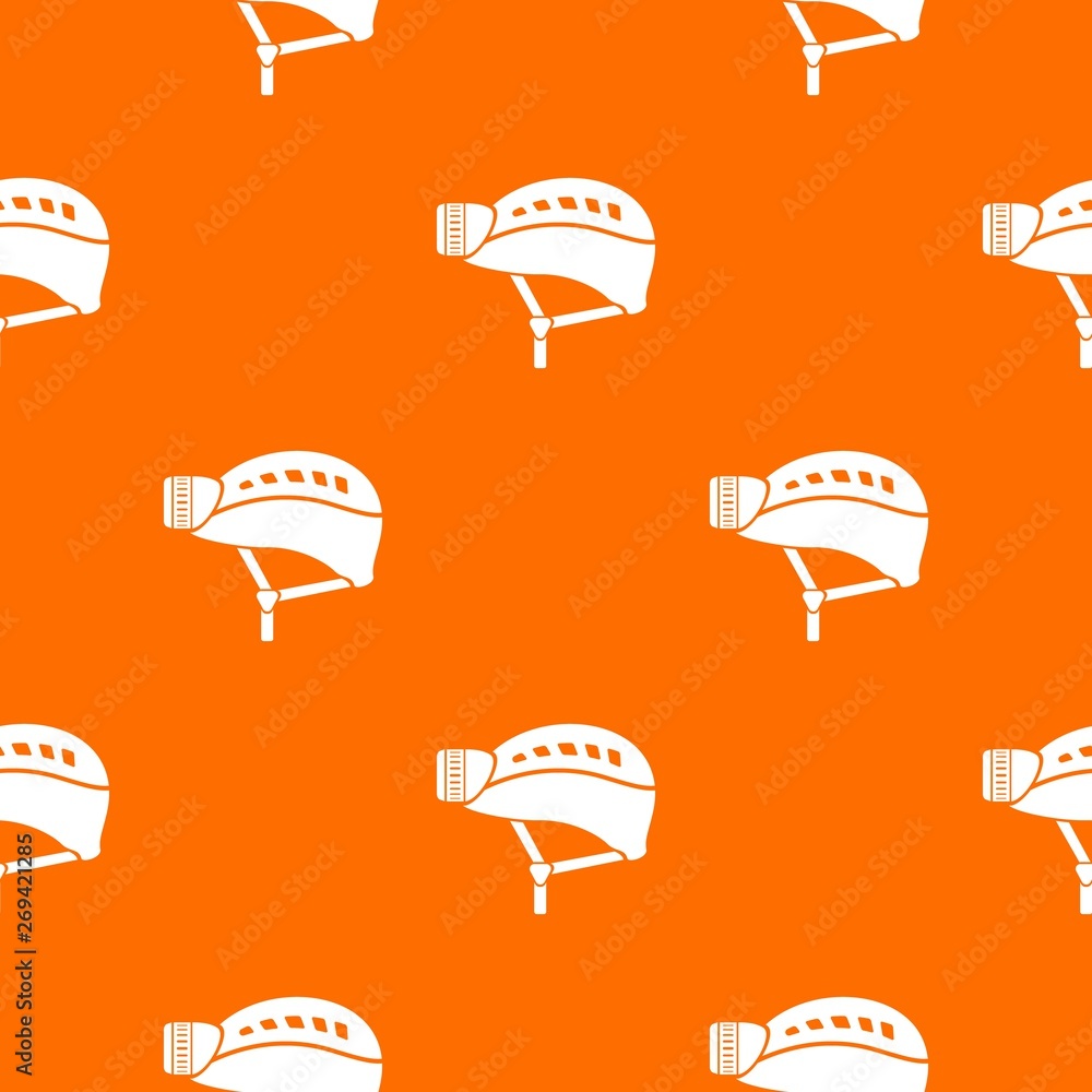 Poster helmet pattern vector orange for any web design best
