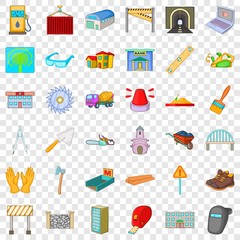 Compass icons set. Cartoon style of 36 compass vector icons for web for any design