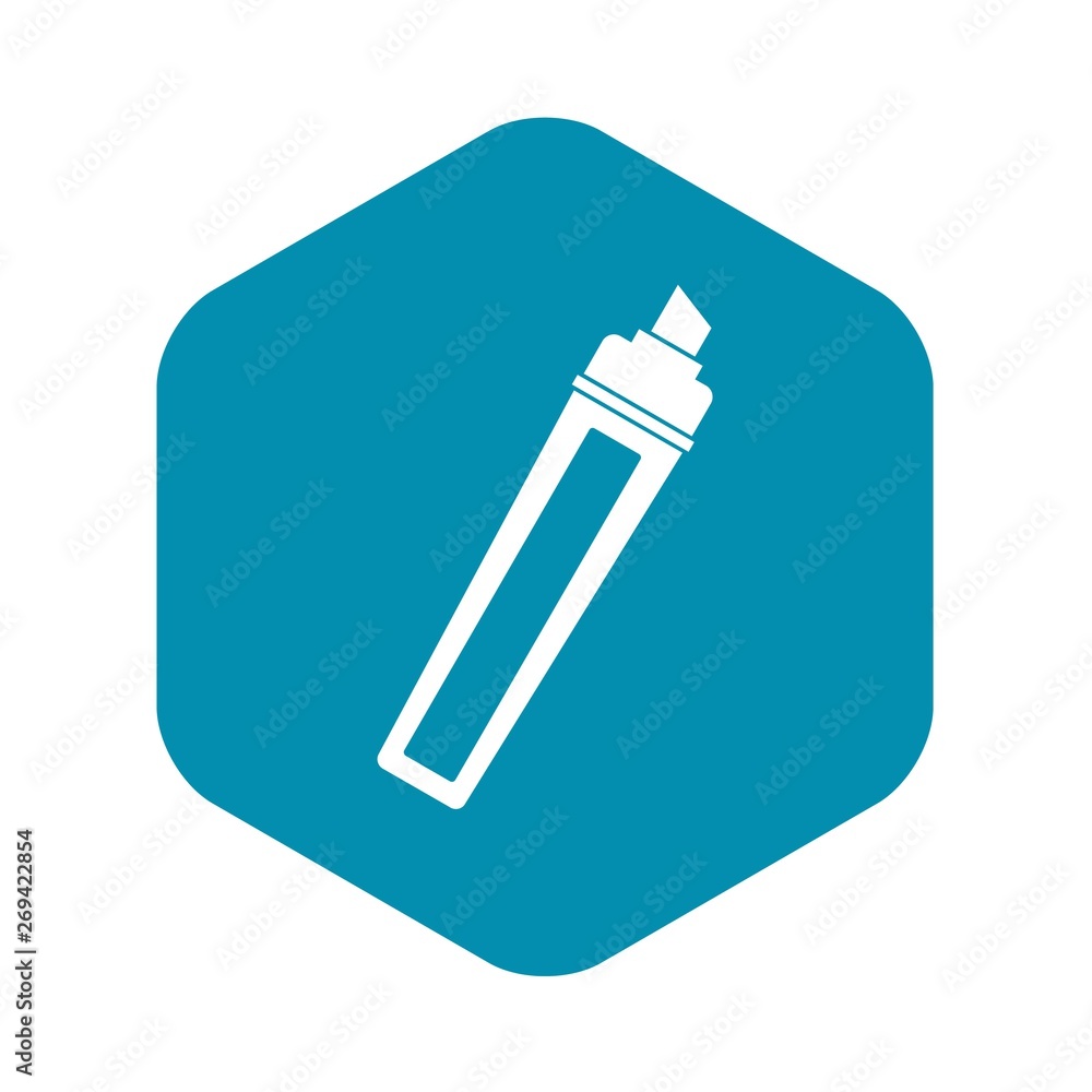 Poster marker icon. simple illustration of marker vector icon for web